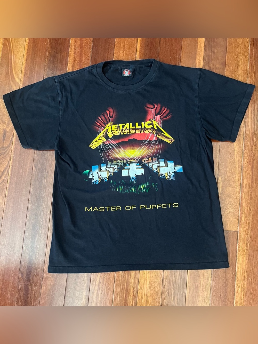 Vintage Metallica Master Of Puppets Double Sided Rock Yeah Tag Shirt Large